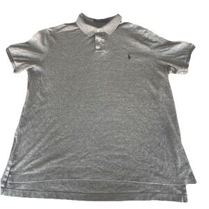 Polo Ralph Lauren Men's Gray Polo Shirt Classic Fit Short Sleeve 2X